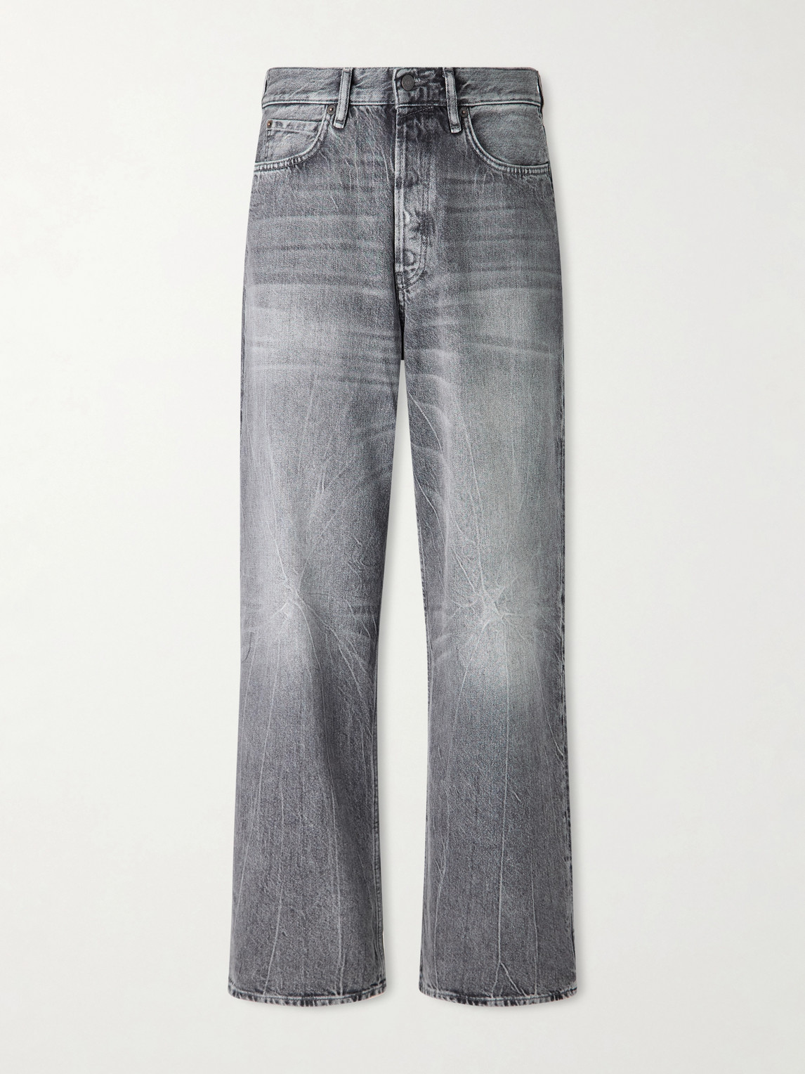 Acne Studios 1981 U Gothik Wide-leg Jeans In Gray
