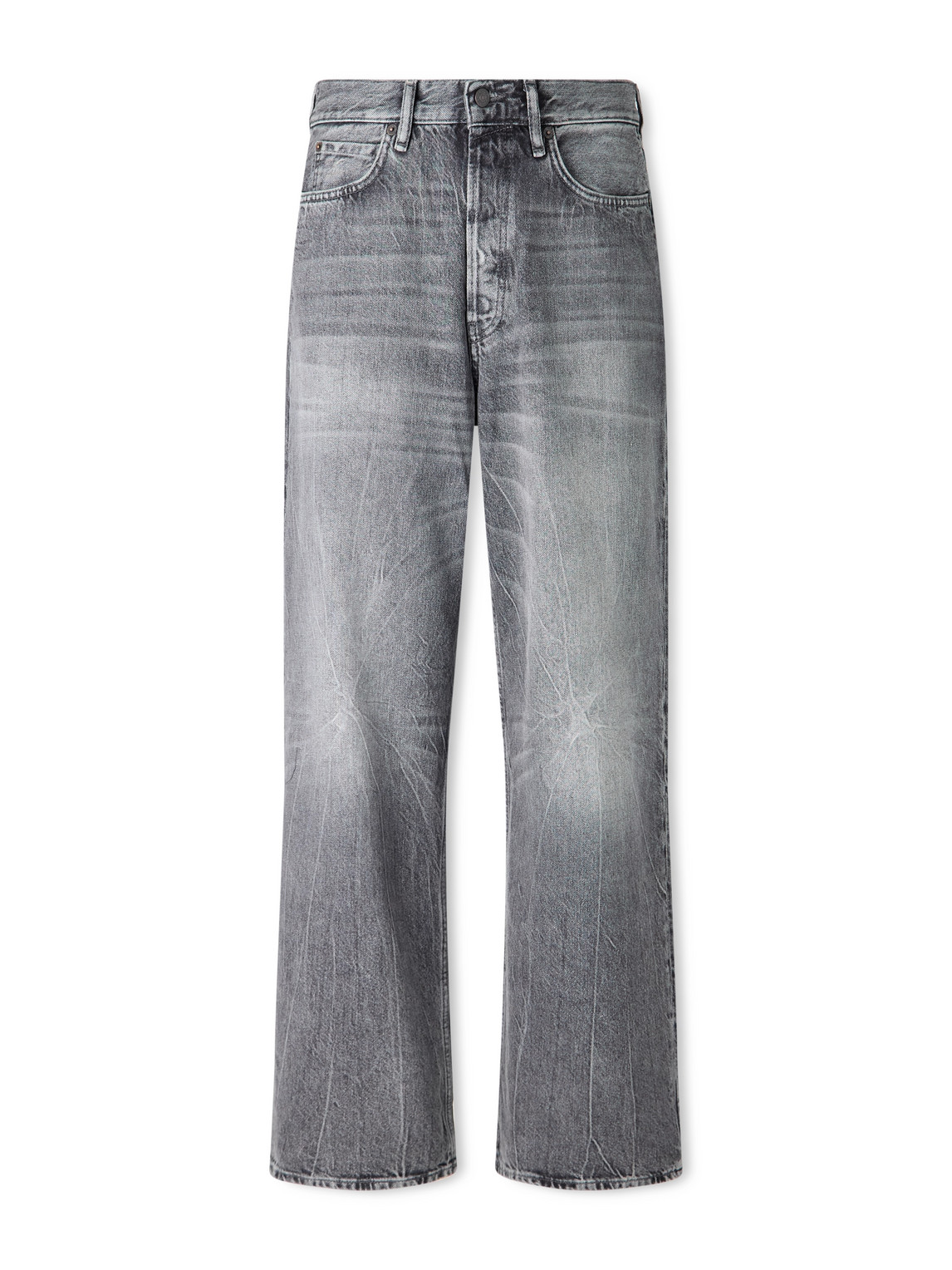 Acne Studios 1981 U Gothik Wide-leg Jeans In Gray