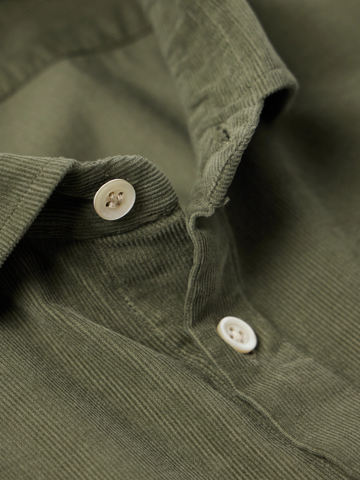 Boglioli Cotton-corduroy Shirt In Green