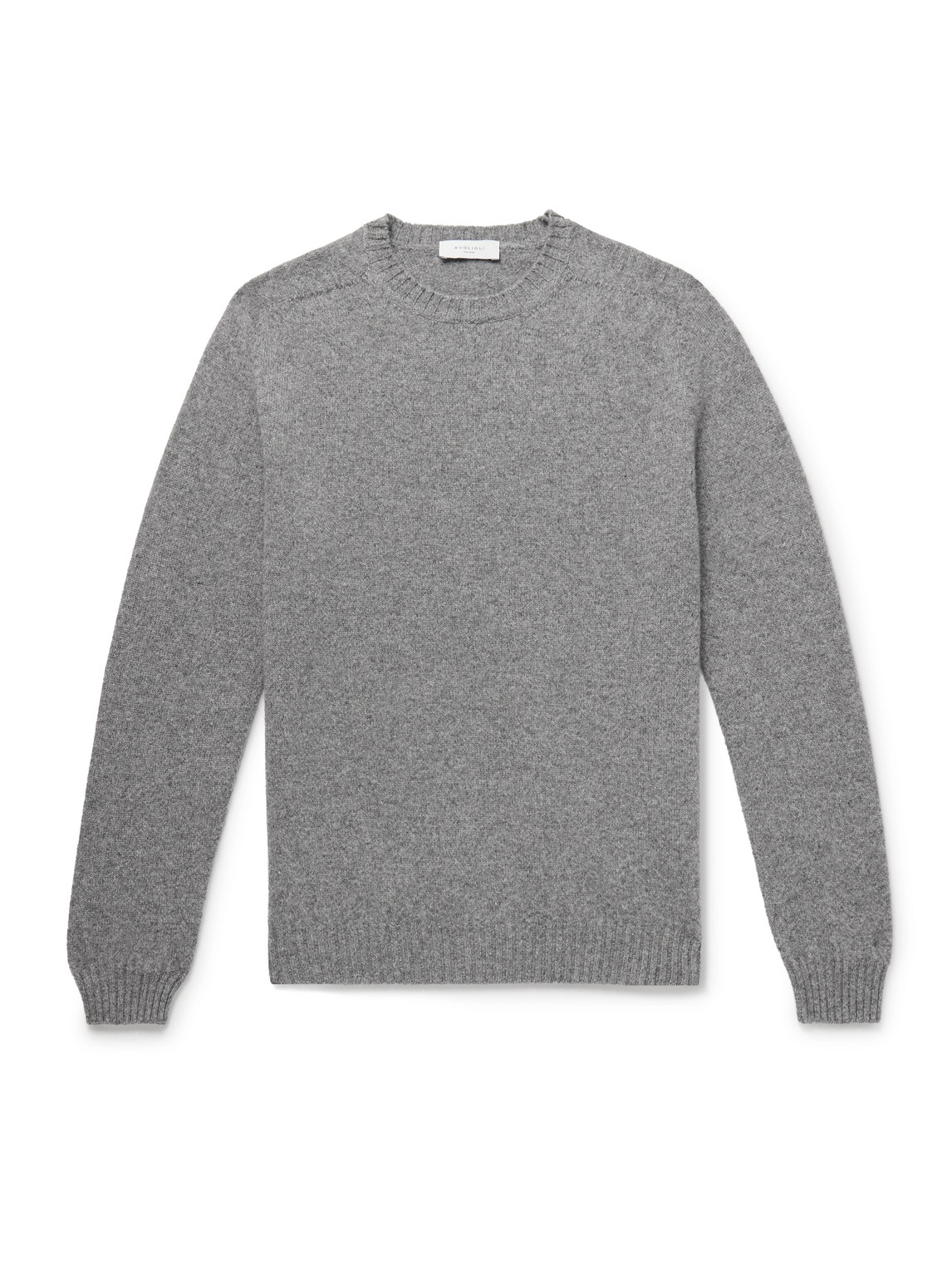 Boglioli Wool And Cashmere-blend Sweater In Gray
