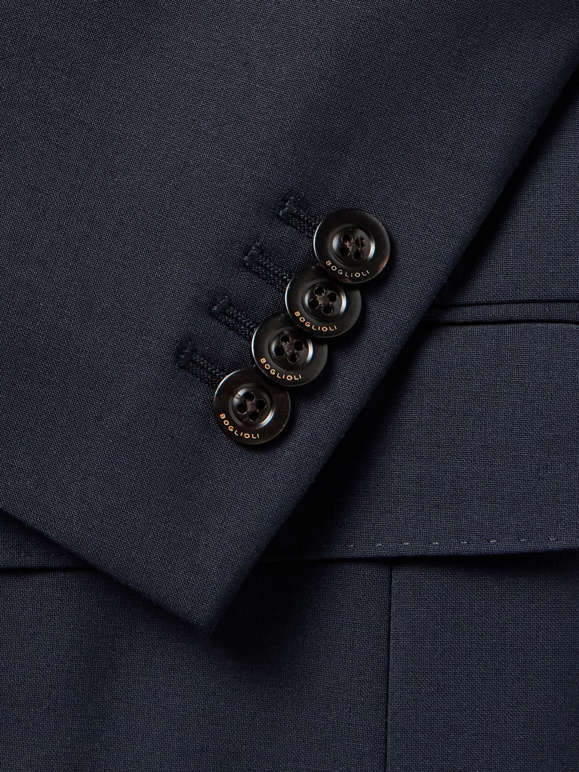 Boglioli K-jacket Wool-blend Suit Jacket In Blue