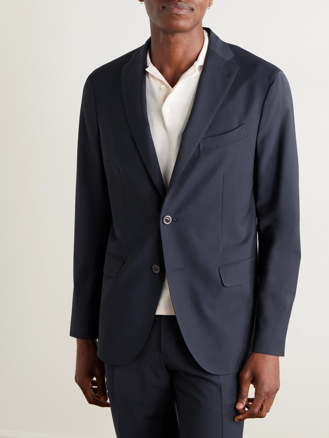 Boglioli K-jacket Wool-blend Suit Jacket In Blue