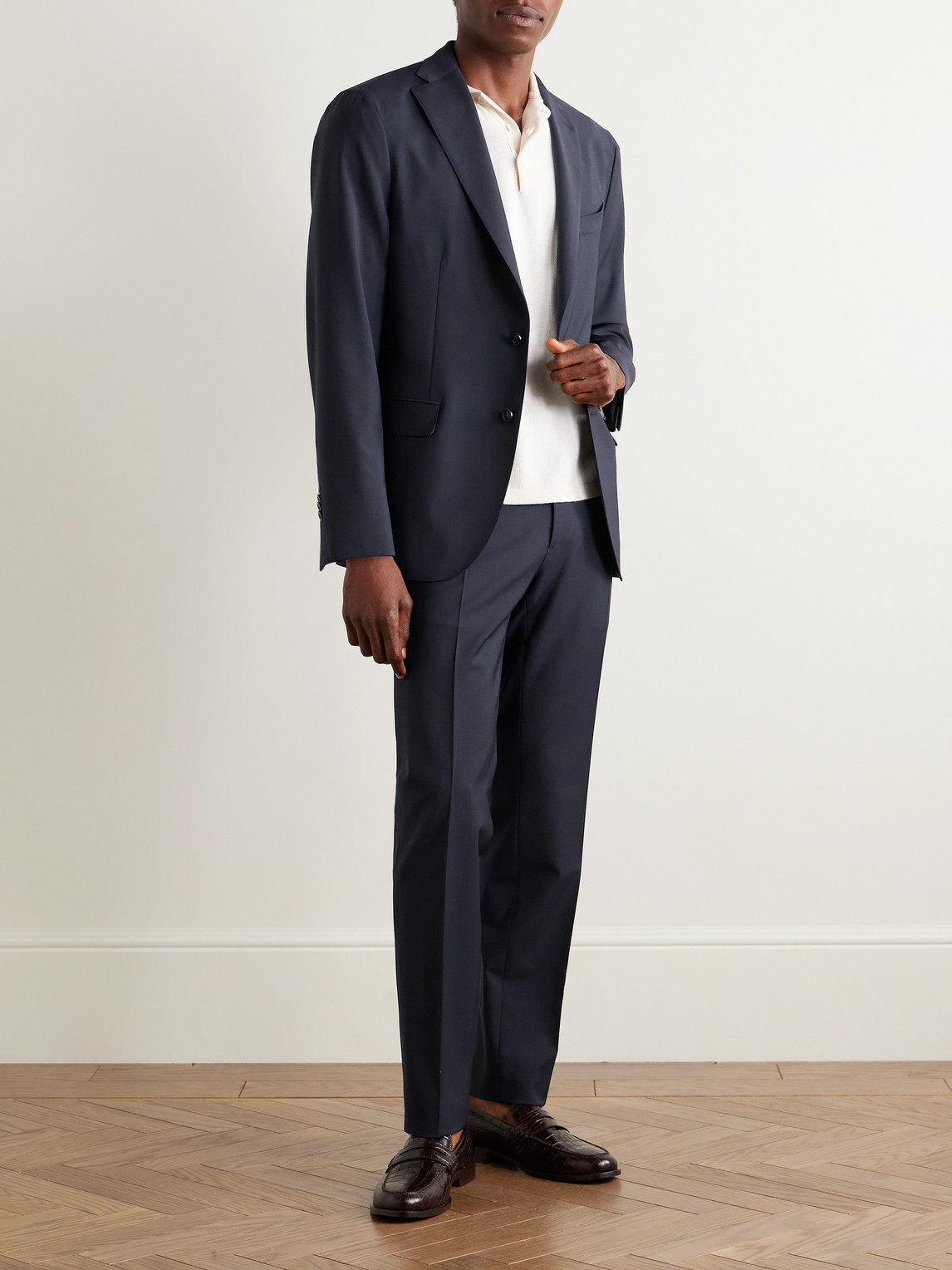 Boglioli K-jacket Wool-blend Suit Jacket In Blue