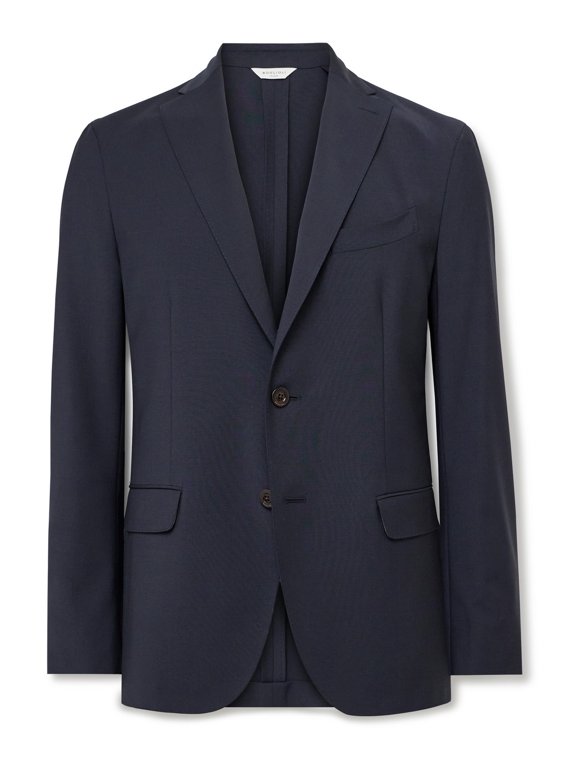 Boglioli K-jacket Wool-blend Suit Jacket In Blue