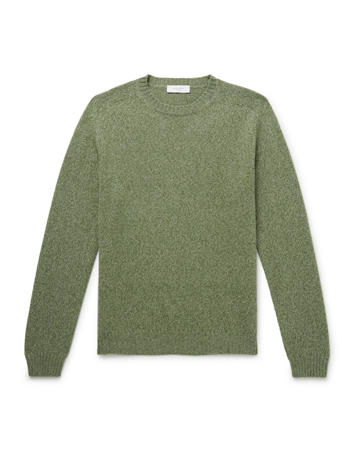 Boglioli Wool And Cashmere-blend Sweater In Green