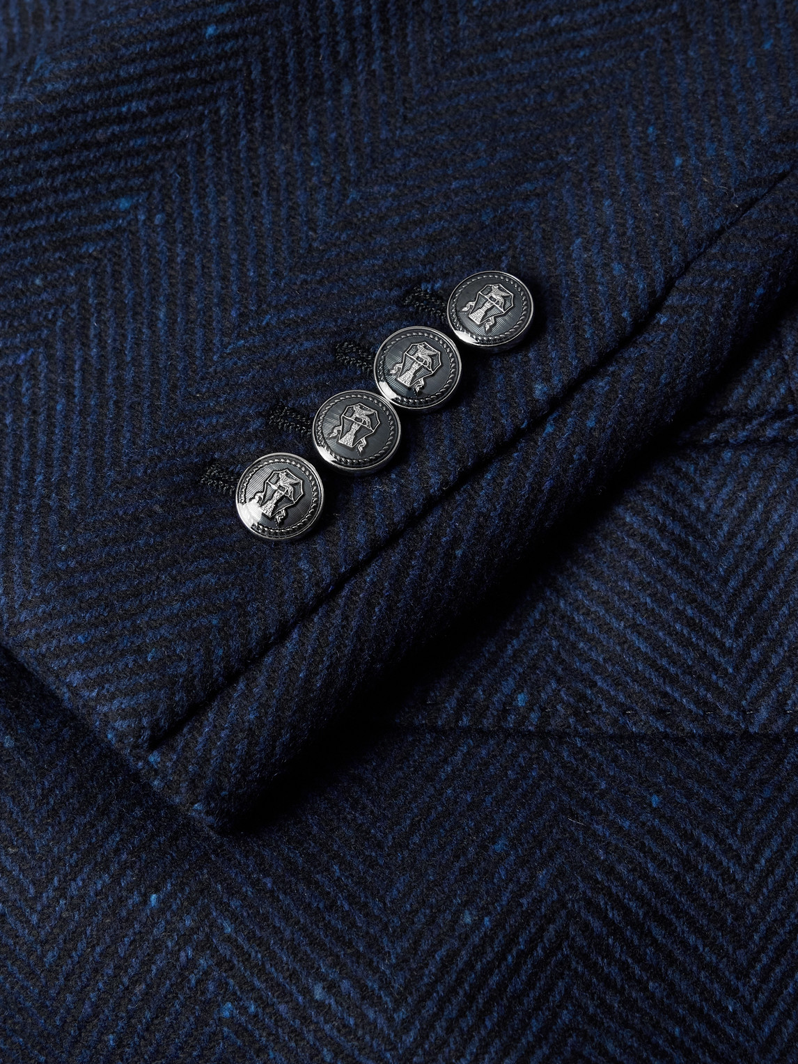 Herringbone Wool And Cashmere-Blend Blazer