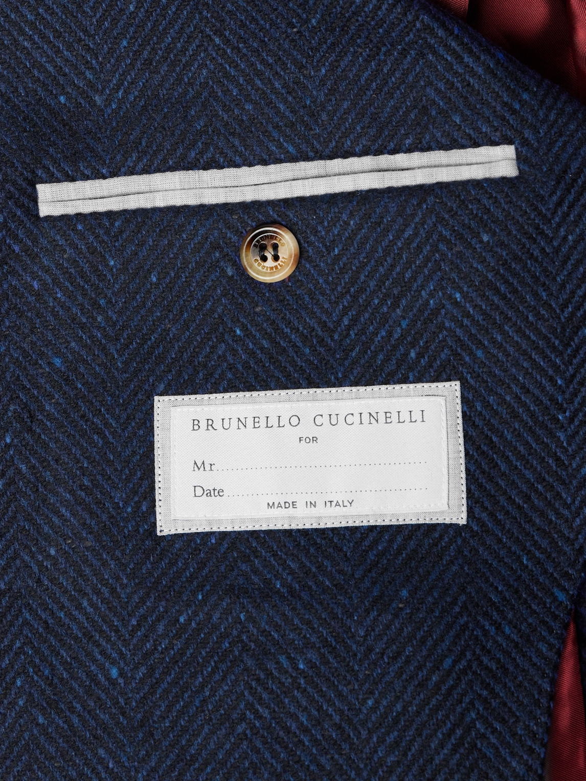 Herringbone Wool And Cashmere-Blend Blazer