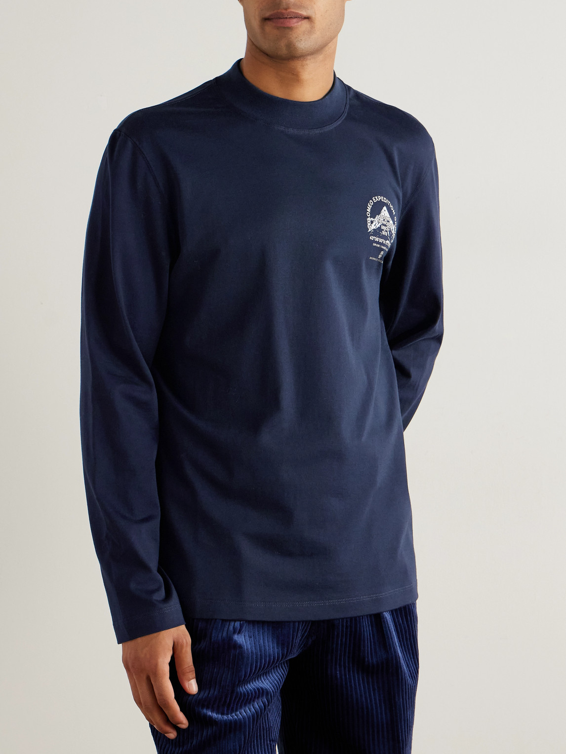 Slim-Fit Logo-Print Cotton-Jersey T-Shirt