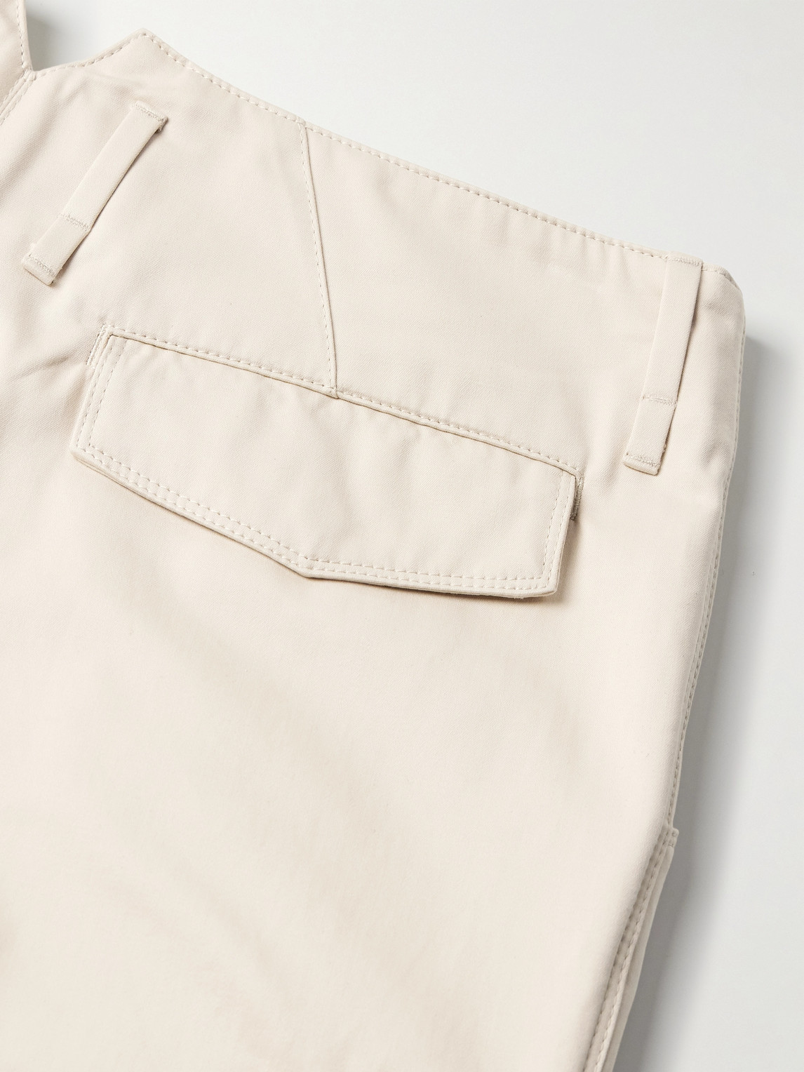Straight-Leg Virgin Wool-Flannel Cargo Trousers