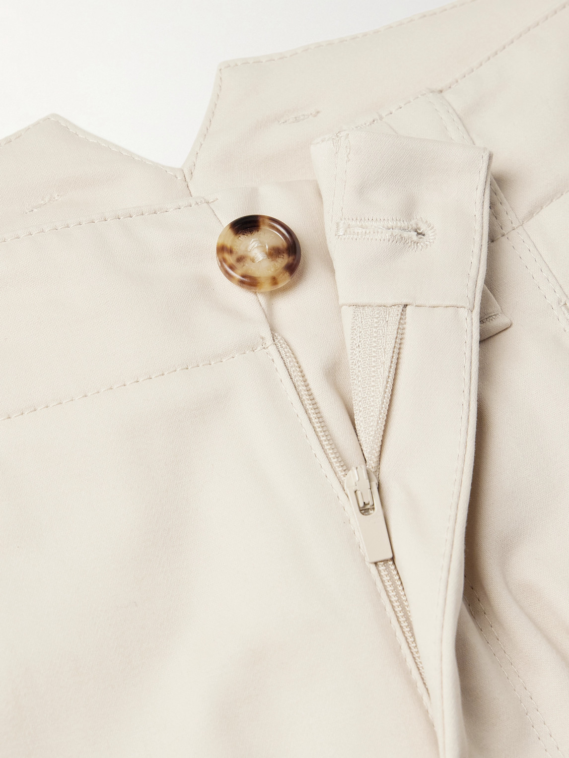 Straight-Leg Virgin Wool-Flannel Cargo Trousers