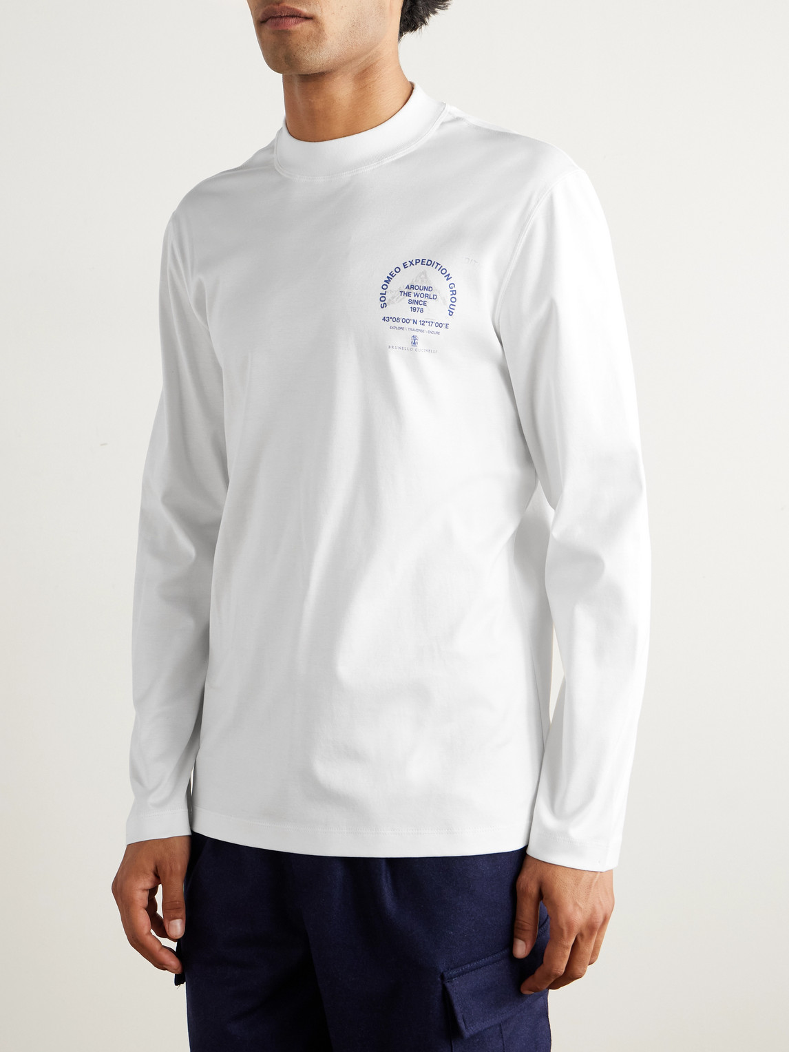 Slim-Fit Logo-Print Cotton-Jersey T-Shirt