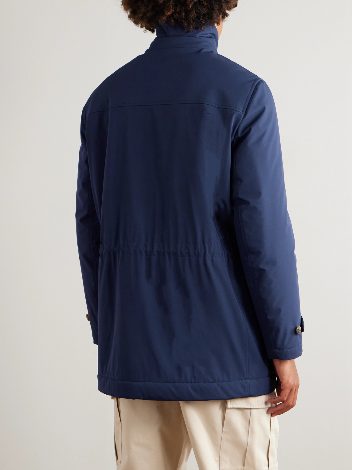 Shearling-Trimmed Shell Parka