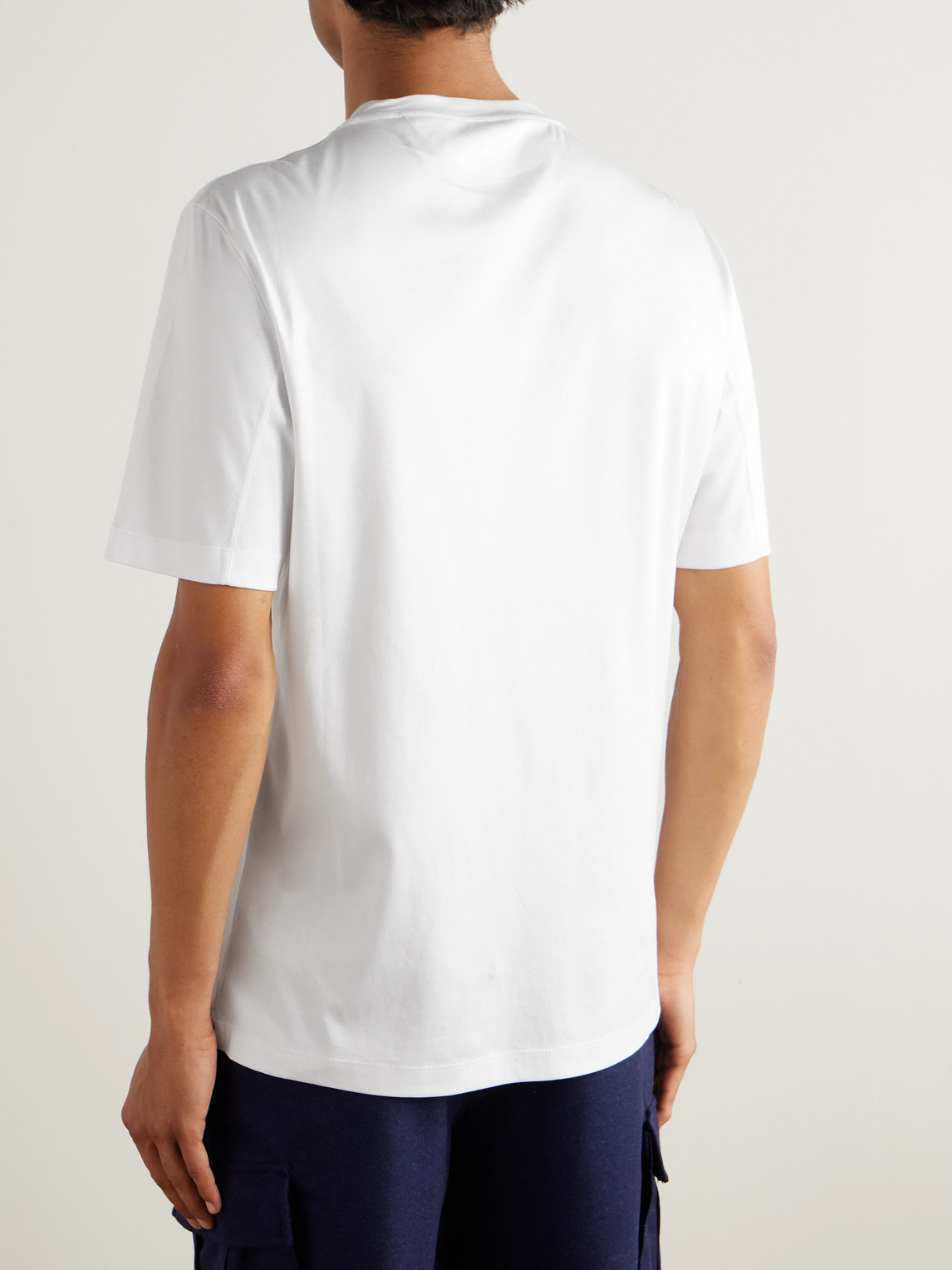 Logo-Print Cotton-Piqué T-Shirt