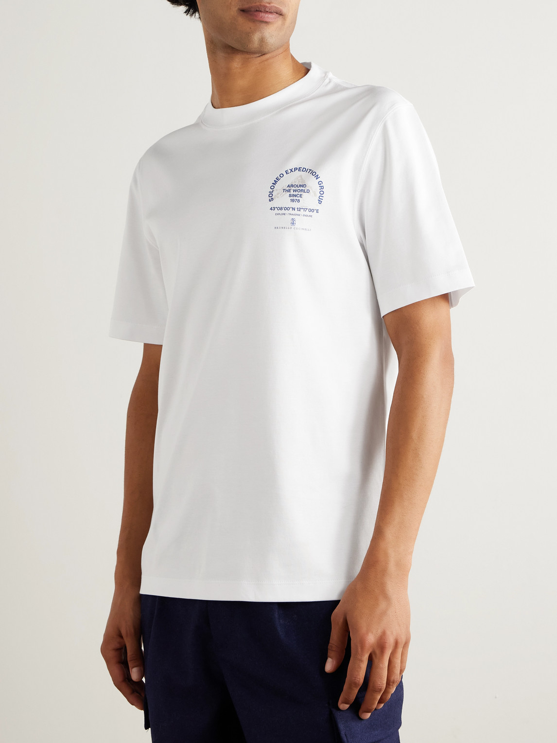 Logo-Print Cotton-Piqué T-Shirt