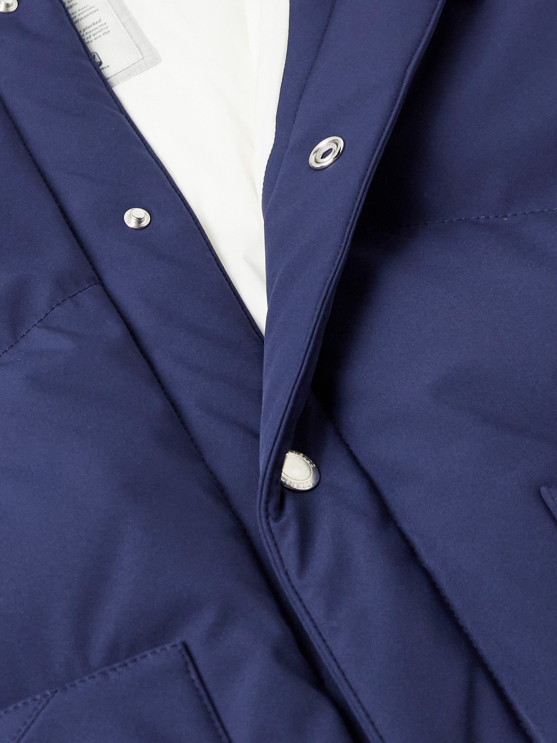 Brunello Cucinelli Quilted Shell Down Gilet In Blue