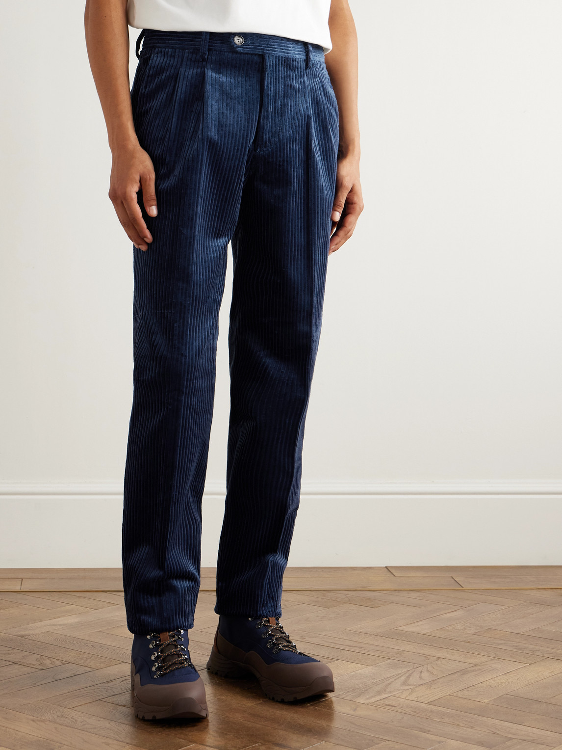 Straight-Leg Cotton- Corduroy