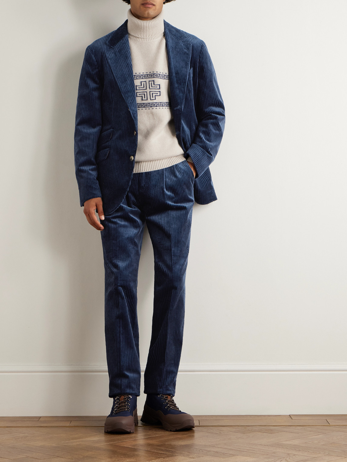 Straight-Leg Cotton- Corduroy