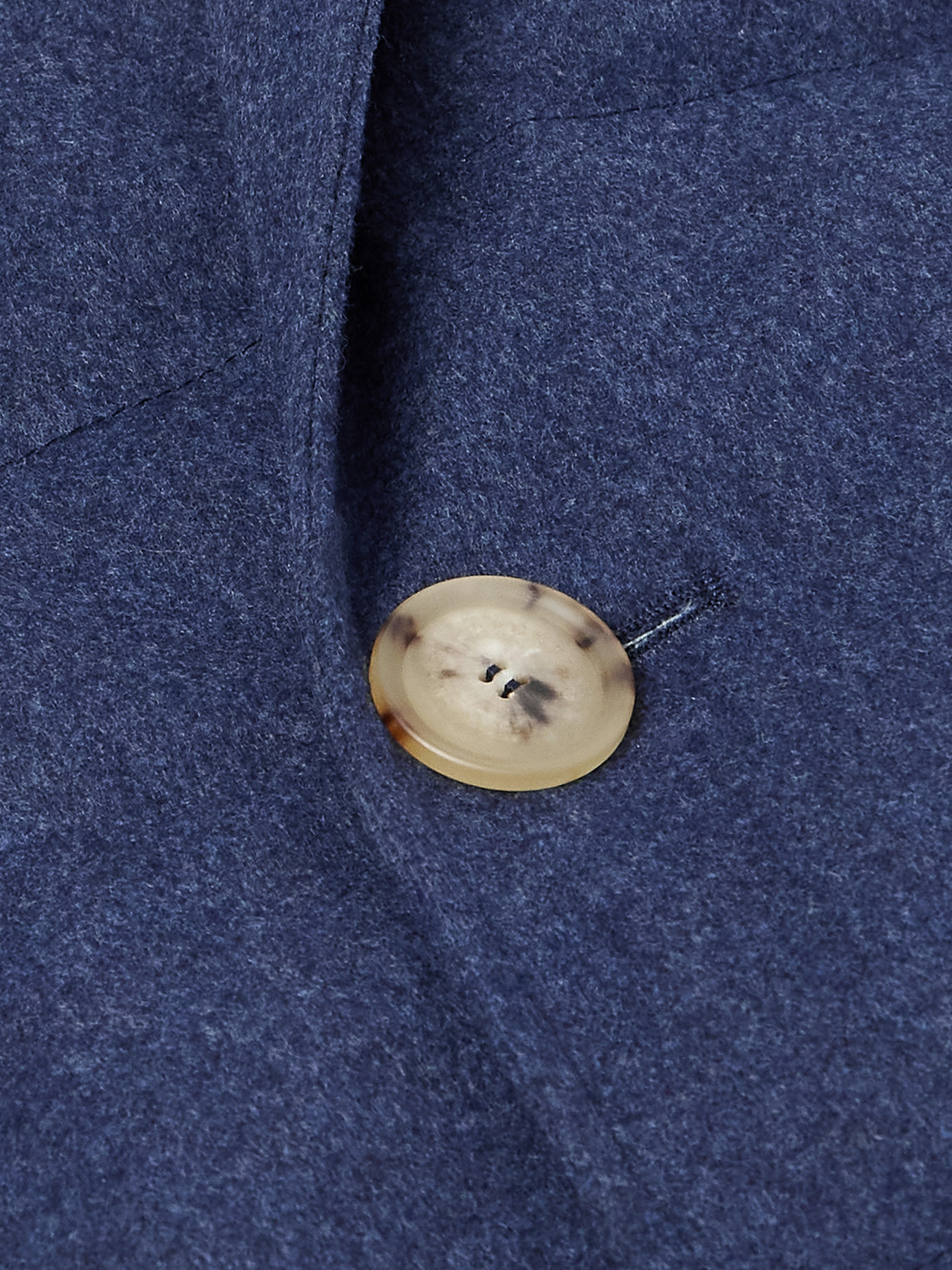 Double-Breasted Shearling-Trimmed Quilted Wool Down Coat