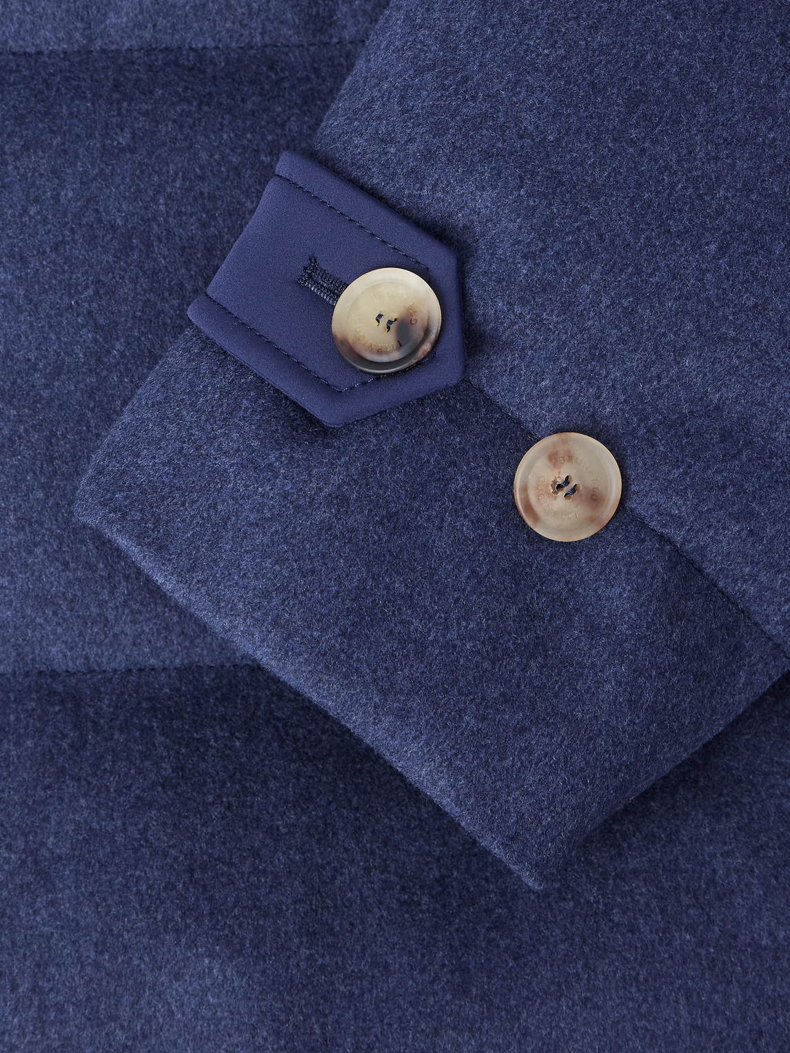 Double-Breasted Shearling-Trimmed Quilted Wool Down Coat
