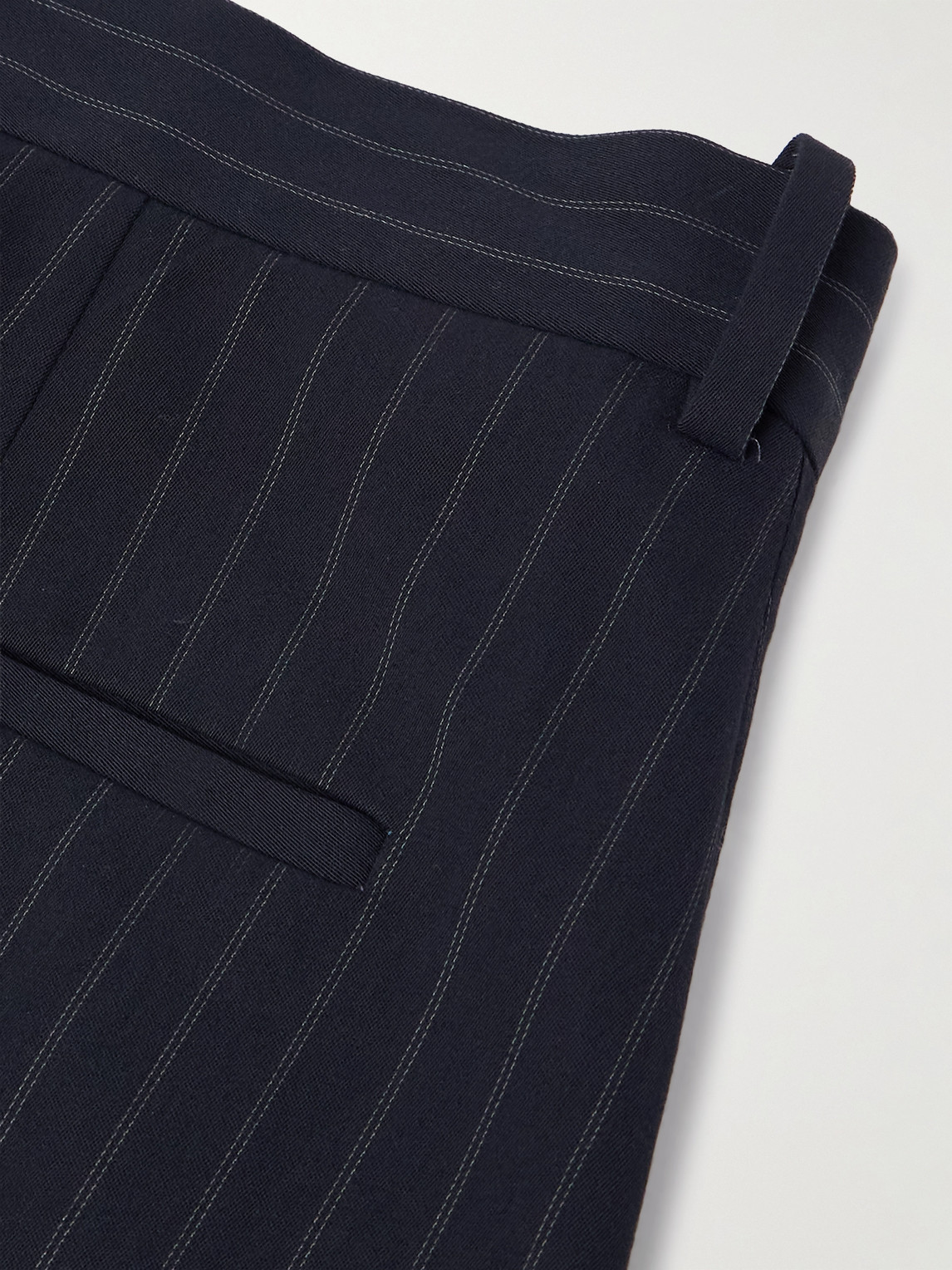 Acne Studios Pasant Wide-leg Pinstriped Twill Suit Trousers In Blue