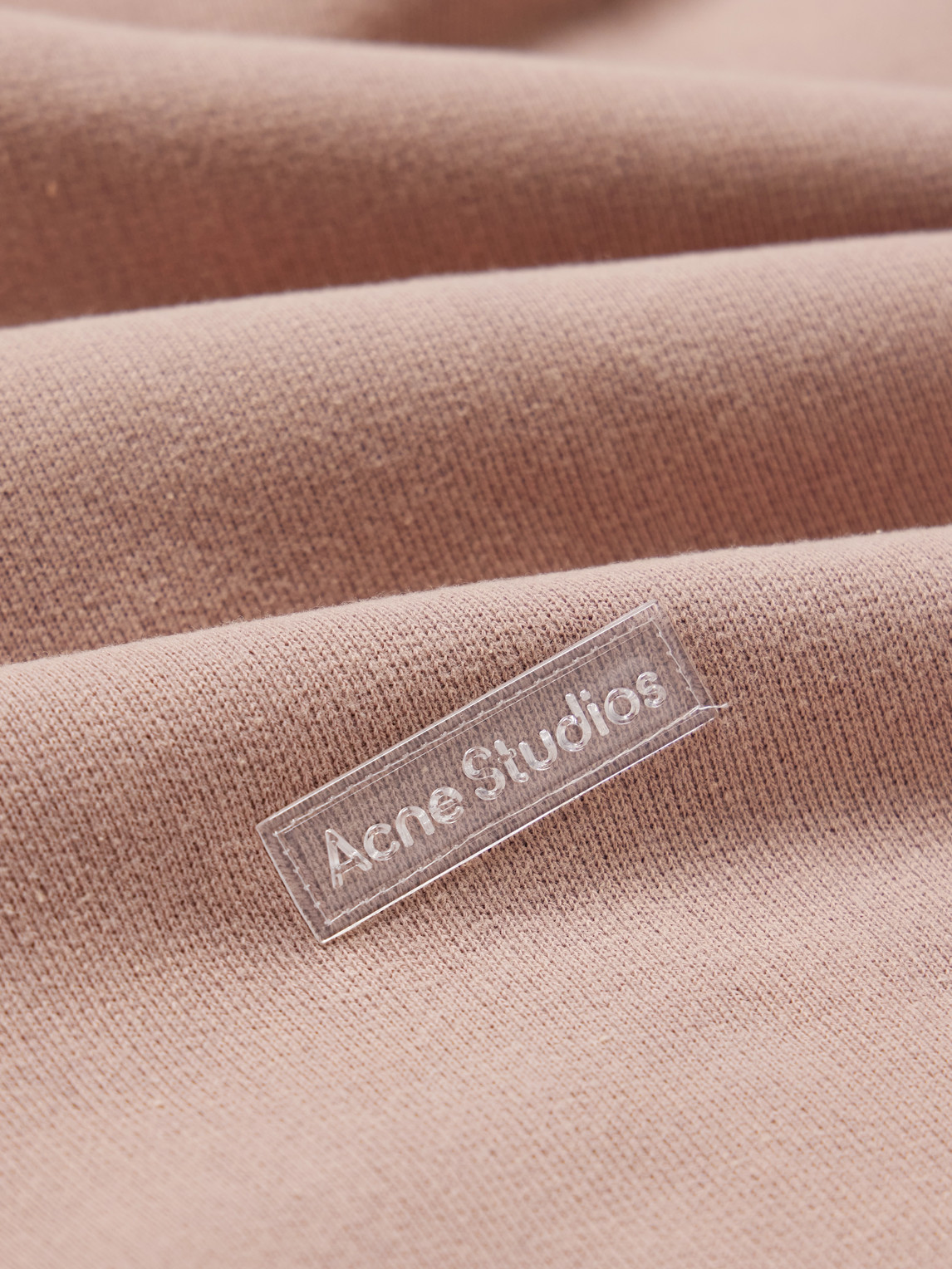 Acne Studios Fester H Cotton-jersey Hoodie In Purple