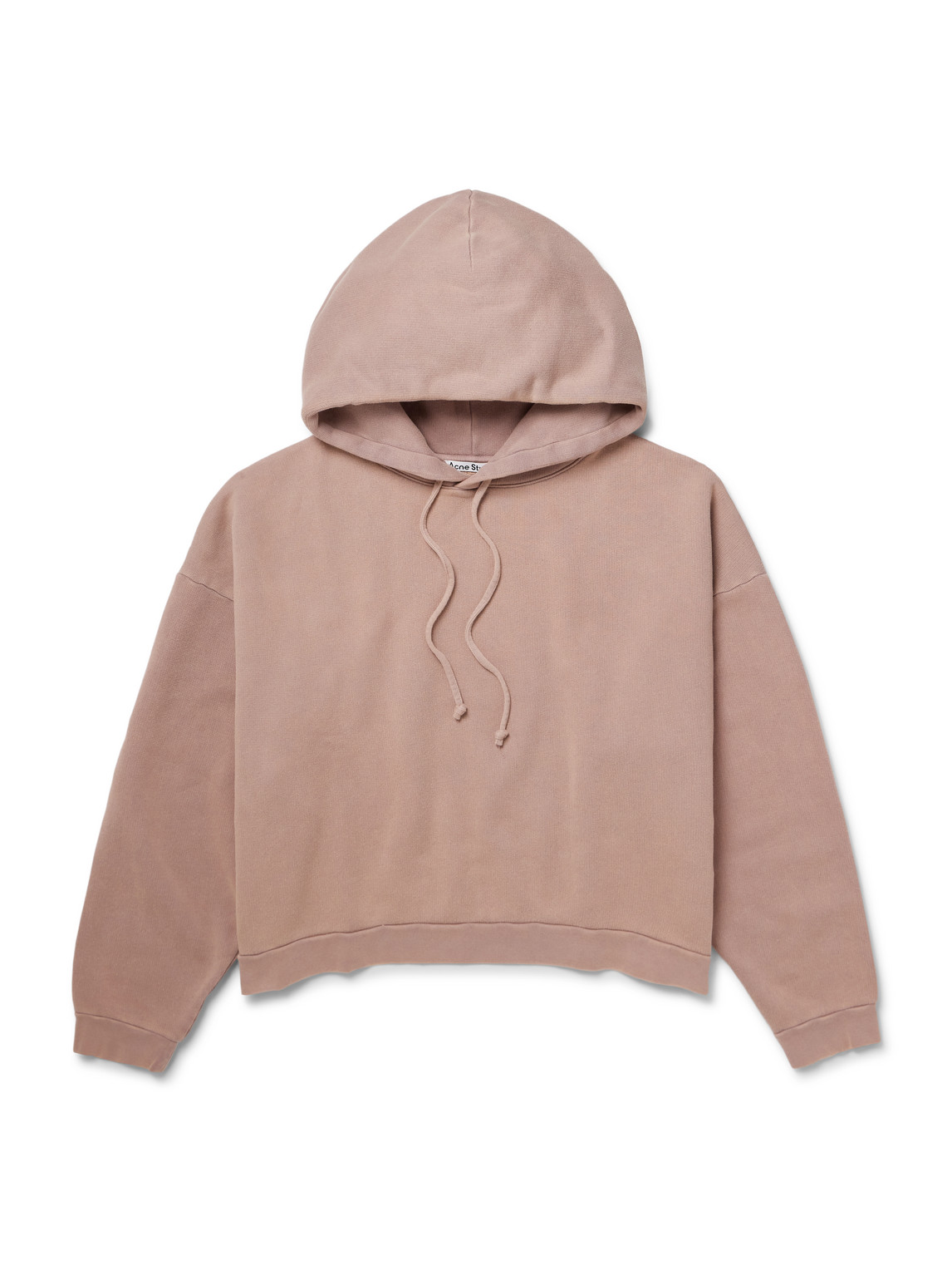 Acne Studios Fester H Cotton-jersey Hoodie In Purple