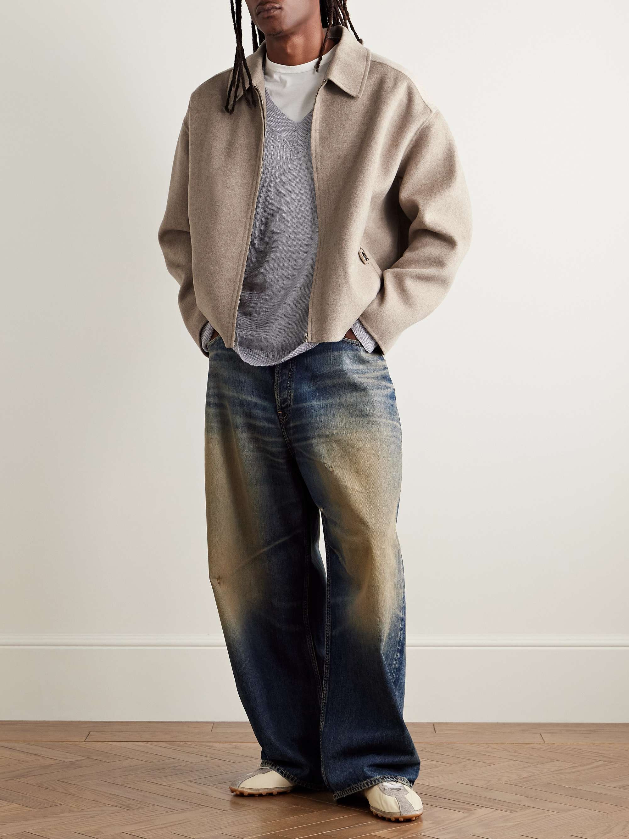 ACNE STUDIOS ウール＆カシミヤ混フェルト ダブルフェイス