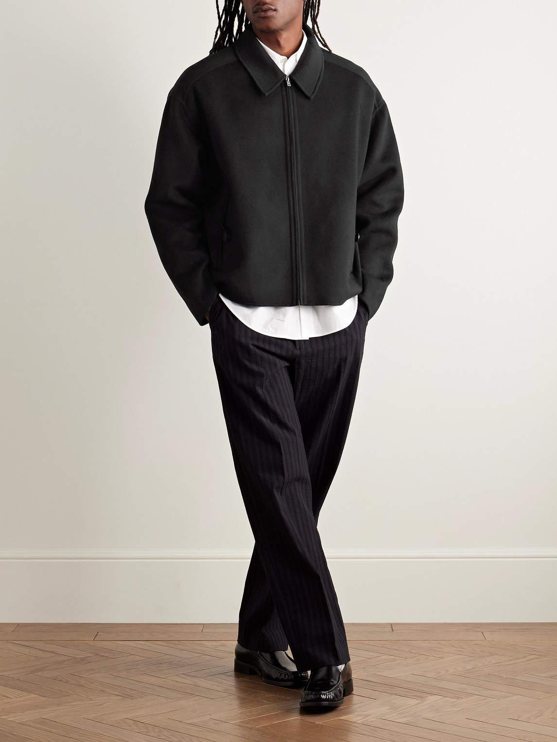 Acne Studios Doveo Double-faced Wool And Cashmere-blend Felt Jacket In Black