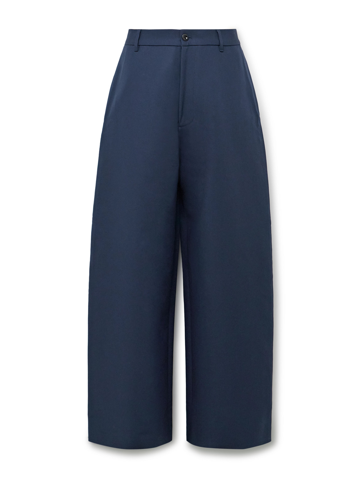 Acne Studios Plass Wide-leg Cotton Trousers In Blue