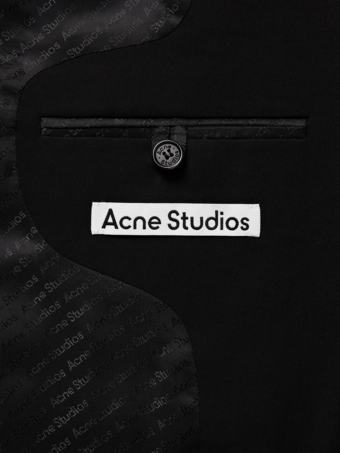 Acne Studios Juman Twill Blazer In Black