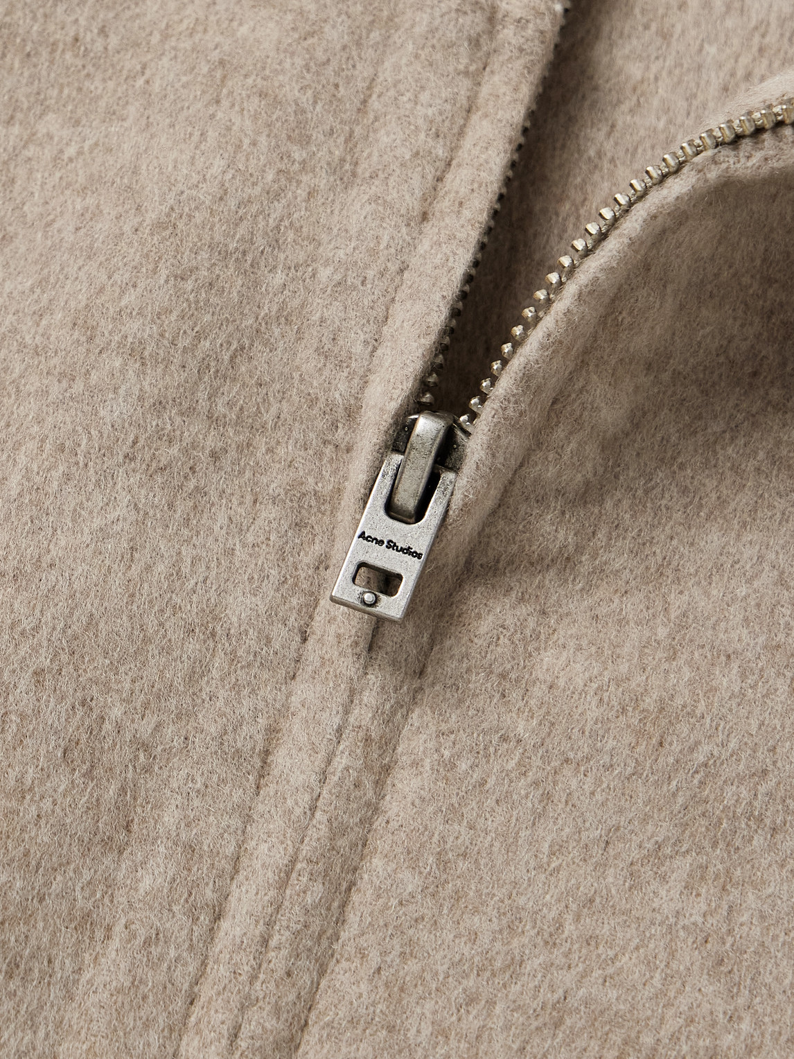 Acne Studios Doveria Double-faced Wool And Cashmere-blend Felt Hooded Jacket In Brown