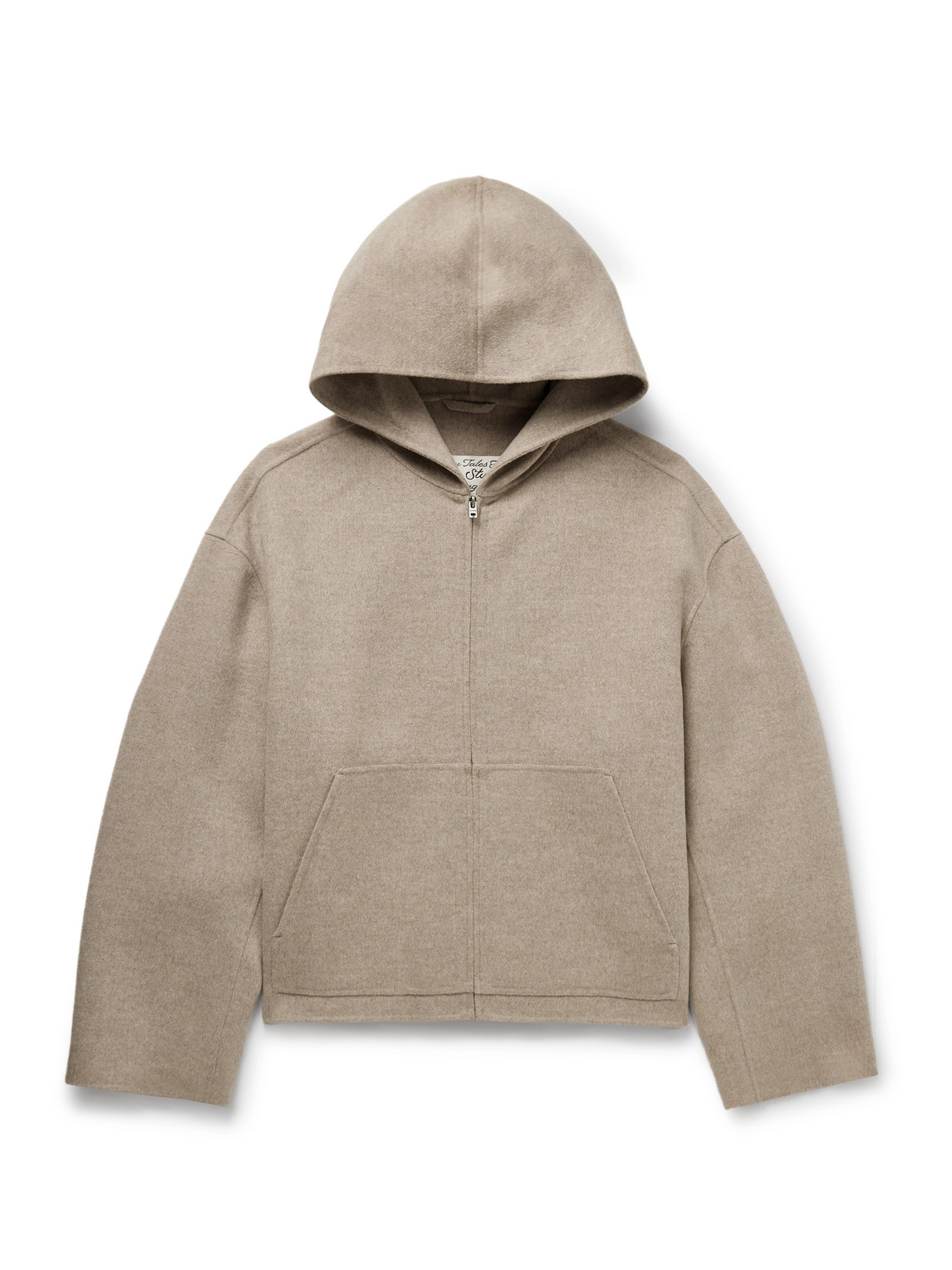 Acne Studios Doveria Double-faced Wool And Cashmere-blend Felt Hooded Jacket In Brown