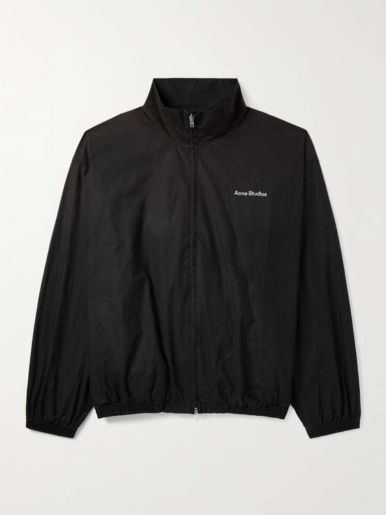 Acnestudios Olando Logo-Print Cotton-Poplin Jacket