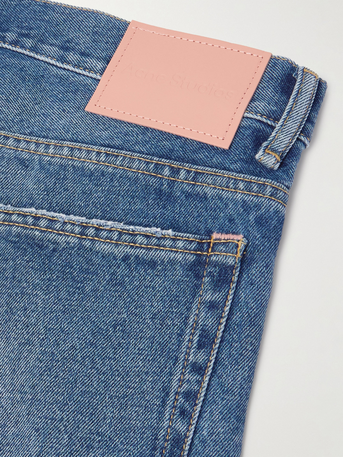 Acne Studios 2010m Straight-leg Distressed Jeans In Blue