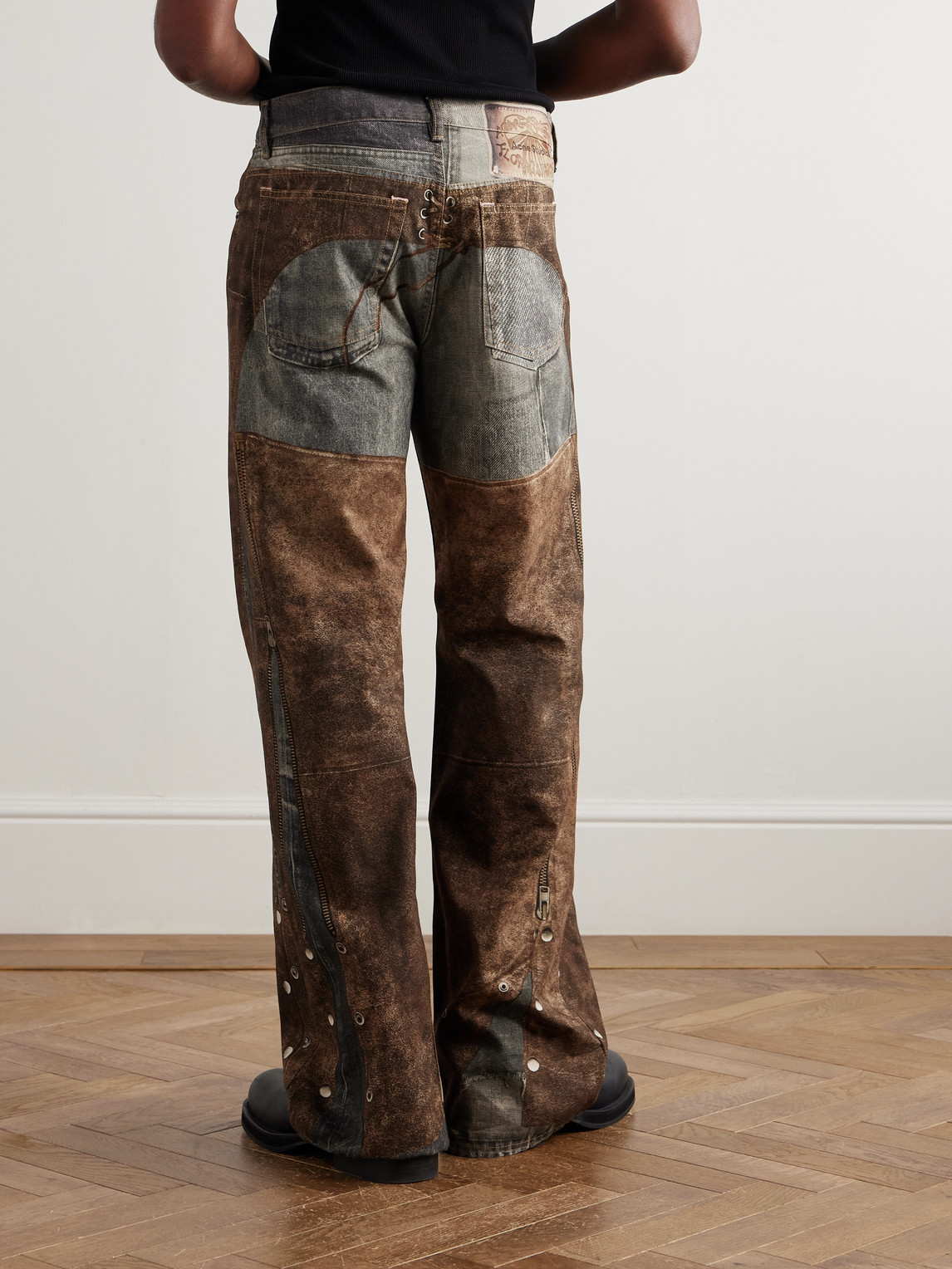Acne Studios Men Regular Pantalone In Brown