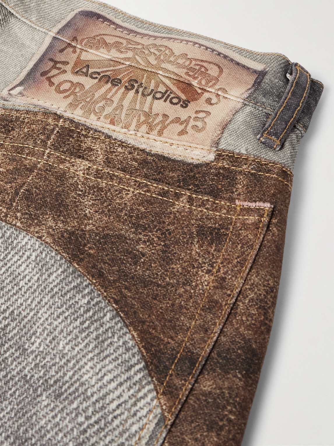 Acne Studios Men Regular Pantalone In Brown