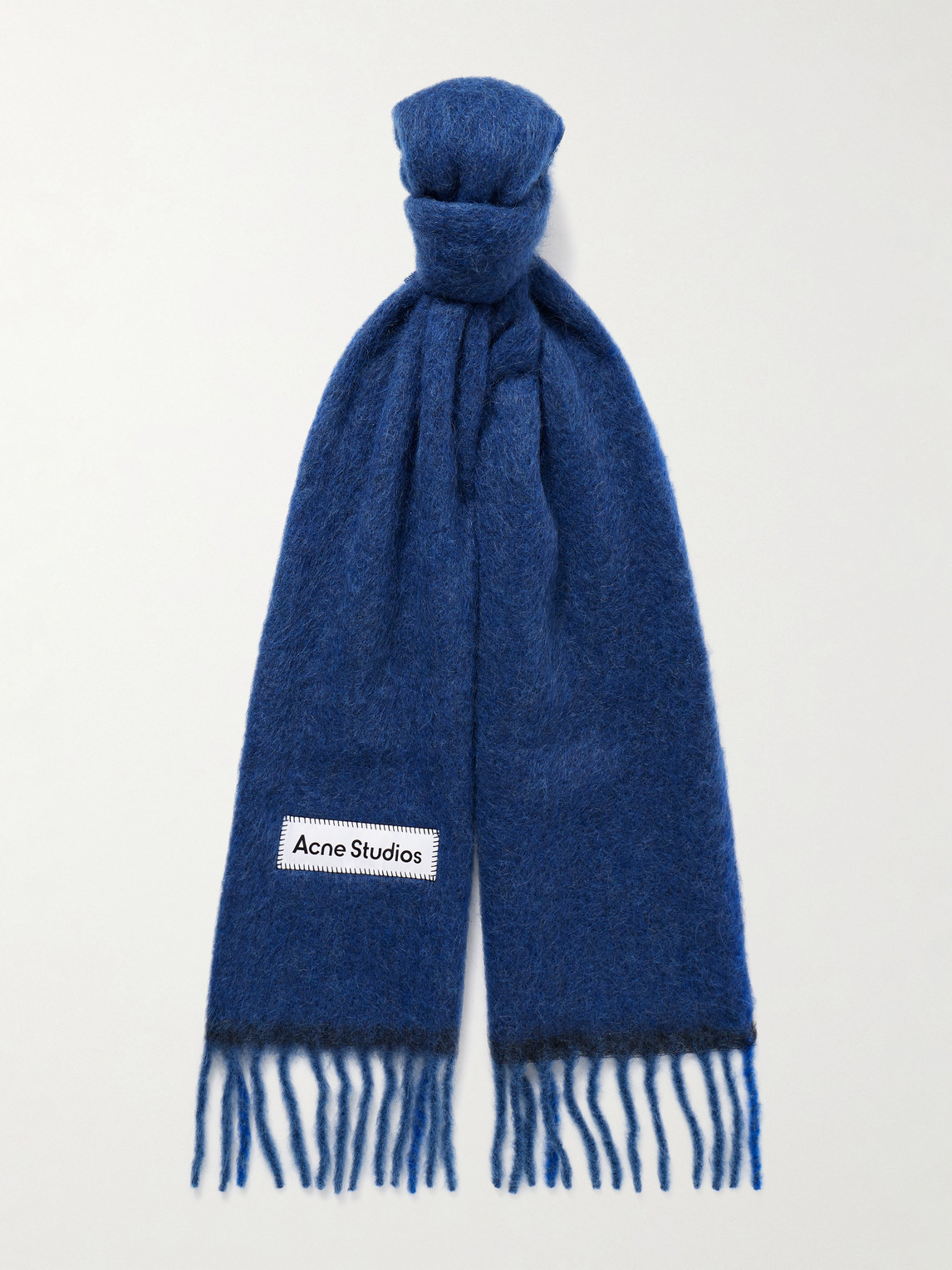 Acne Studios Vally Fringed Knitted Scarf - Men