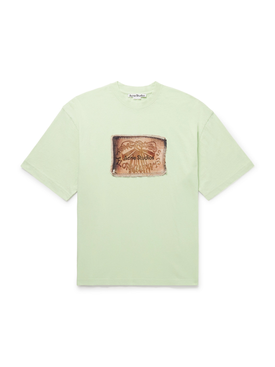 Acne Studios Short-sleeved T-shirt In Green