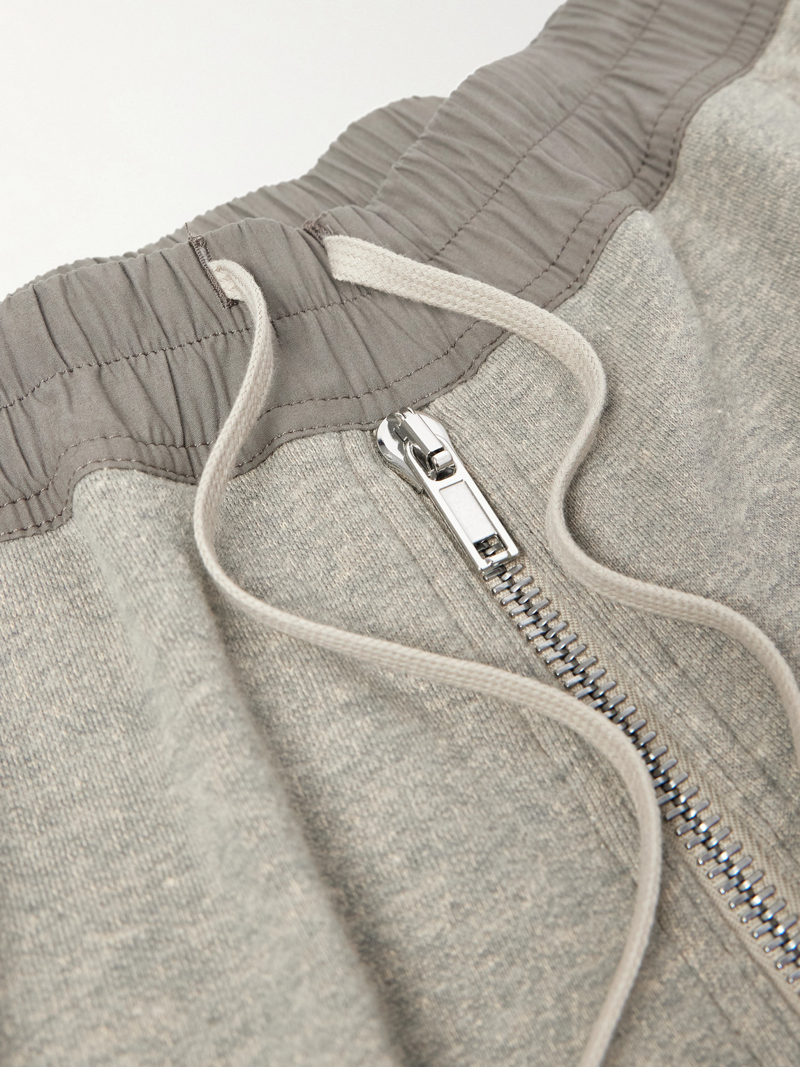 Rick Owens Drkshdw Geth Belas Wide-leg Embellished Cotton-blend Jersey Sweatpants In Green
