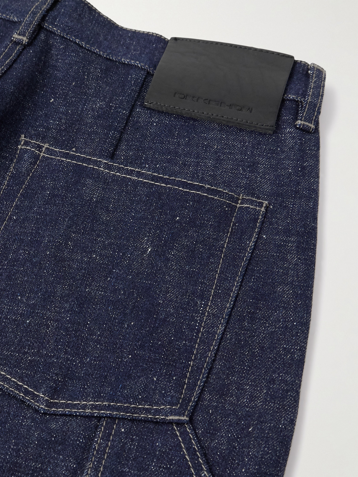 Rick Owens Drkshdw Wide-leg Double-knee Jeans In Blue