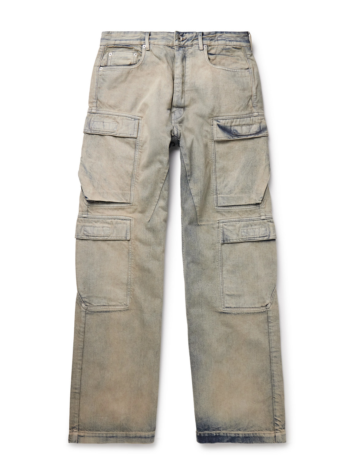 Rick Owens Drkshdw Straight-leg Cargo Jeans In Brown
