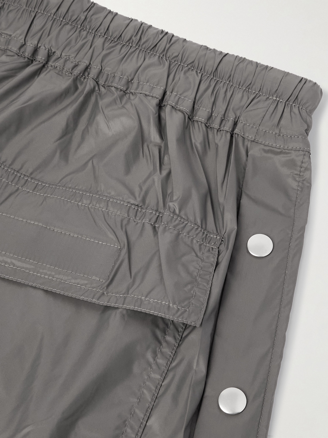 Rick Owens Drkshdw Pusher Wide-leg Nylon-canvas Drawstring Trousers In Multi