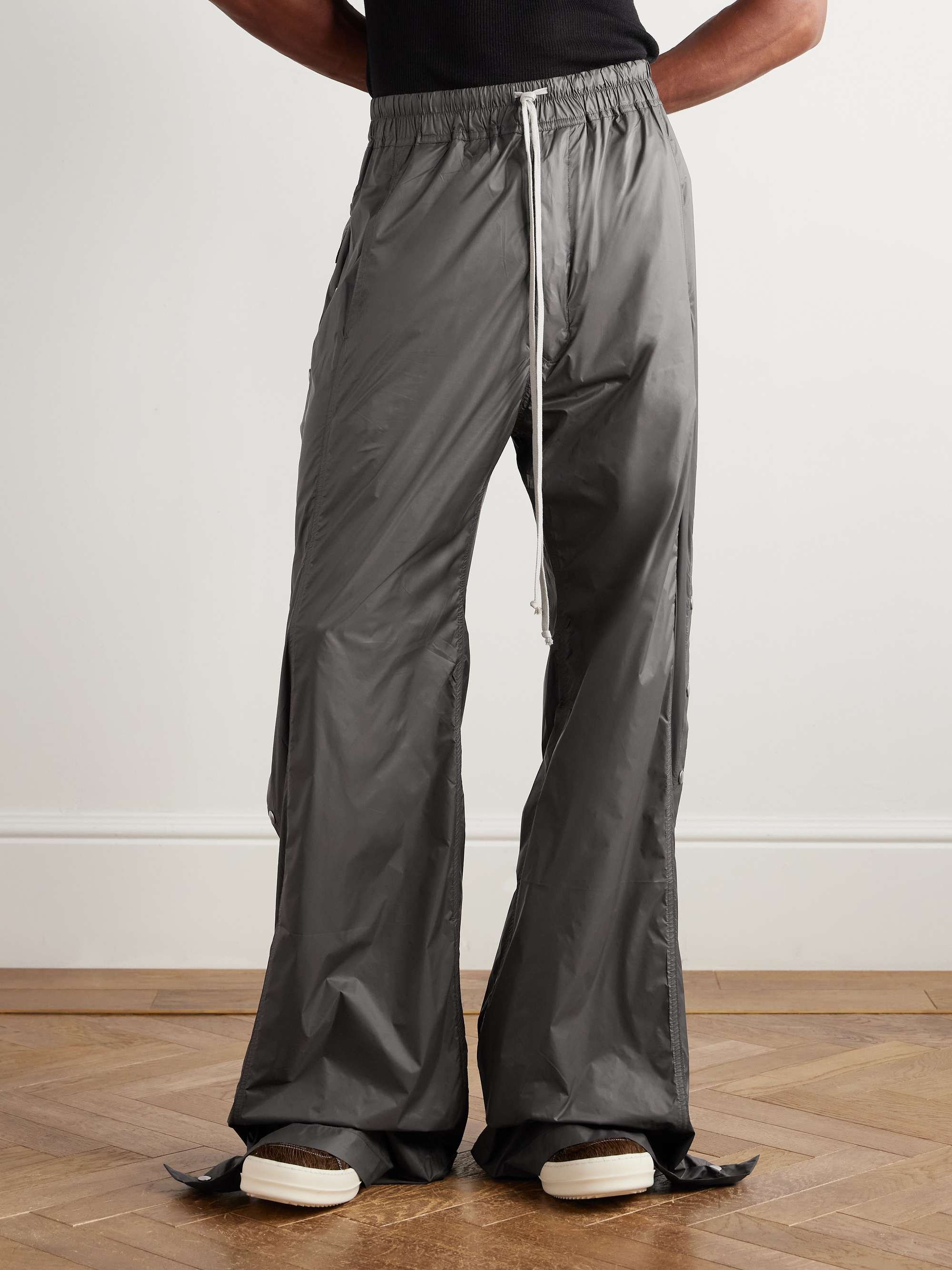 【M】Rick Owens drkshdw drawstring long DRKSHDW BY RICK OWENS MT Drawstring Long Wide-Leg Coated