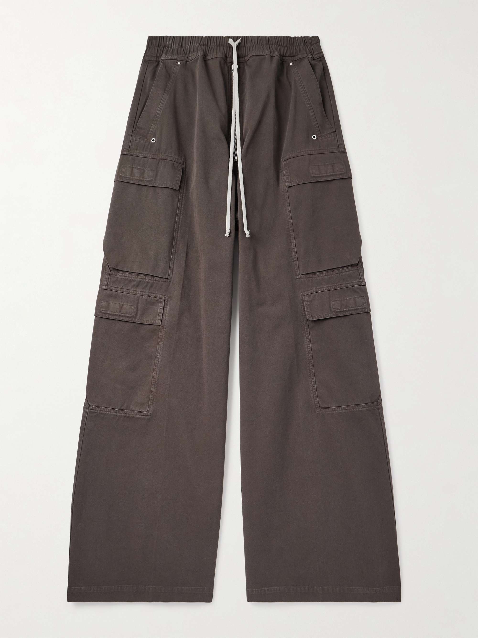 DRKSHDW BY RICK OWENS コットン ワイドカーゴパンツ ドロー