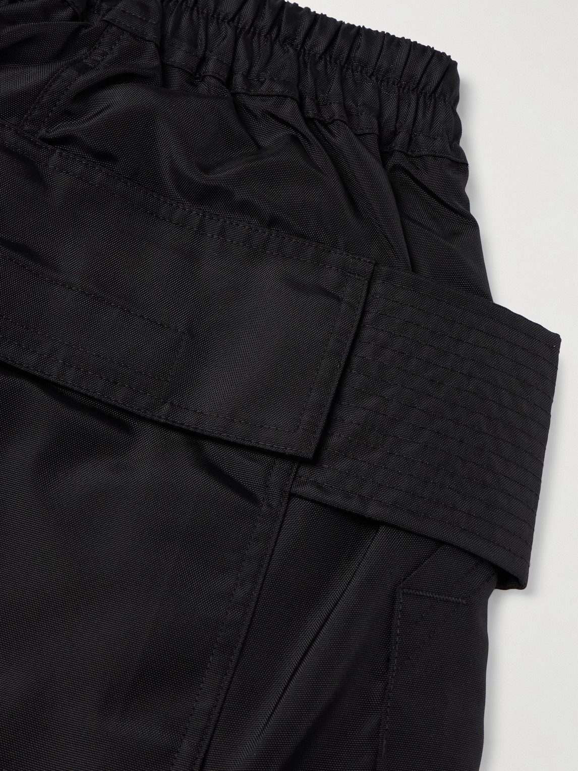 Rick Owens Drkshdw Creatch Pods Straight-leg Nylon-canvas Cargo Shorts In Black