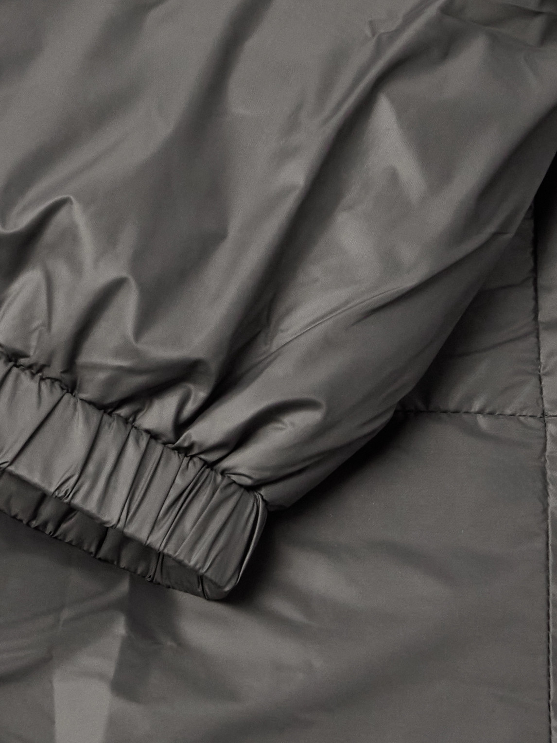 Rick Owens Drkshdw Padded Nylon Hooded Jacket In Gray