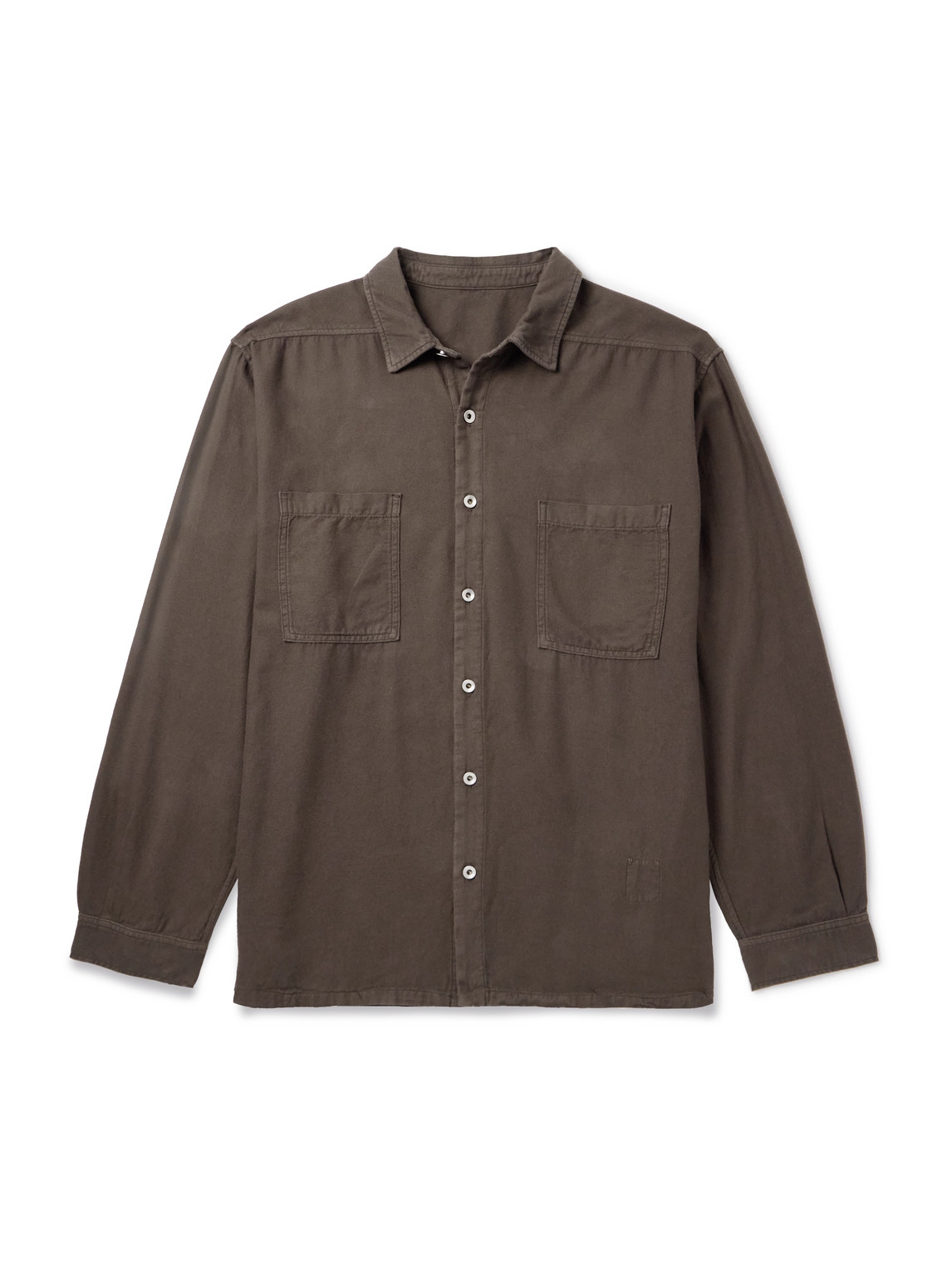 Rick Owens Drkshdw Jumbo Cotton-twill Shirt In Brown