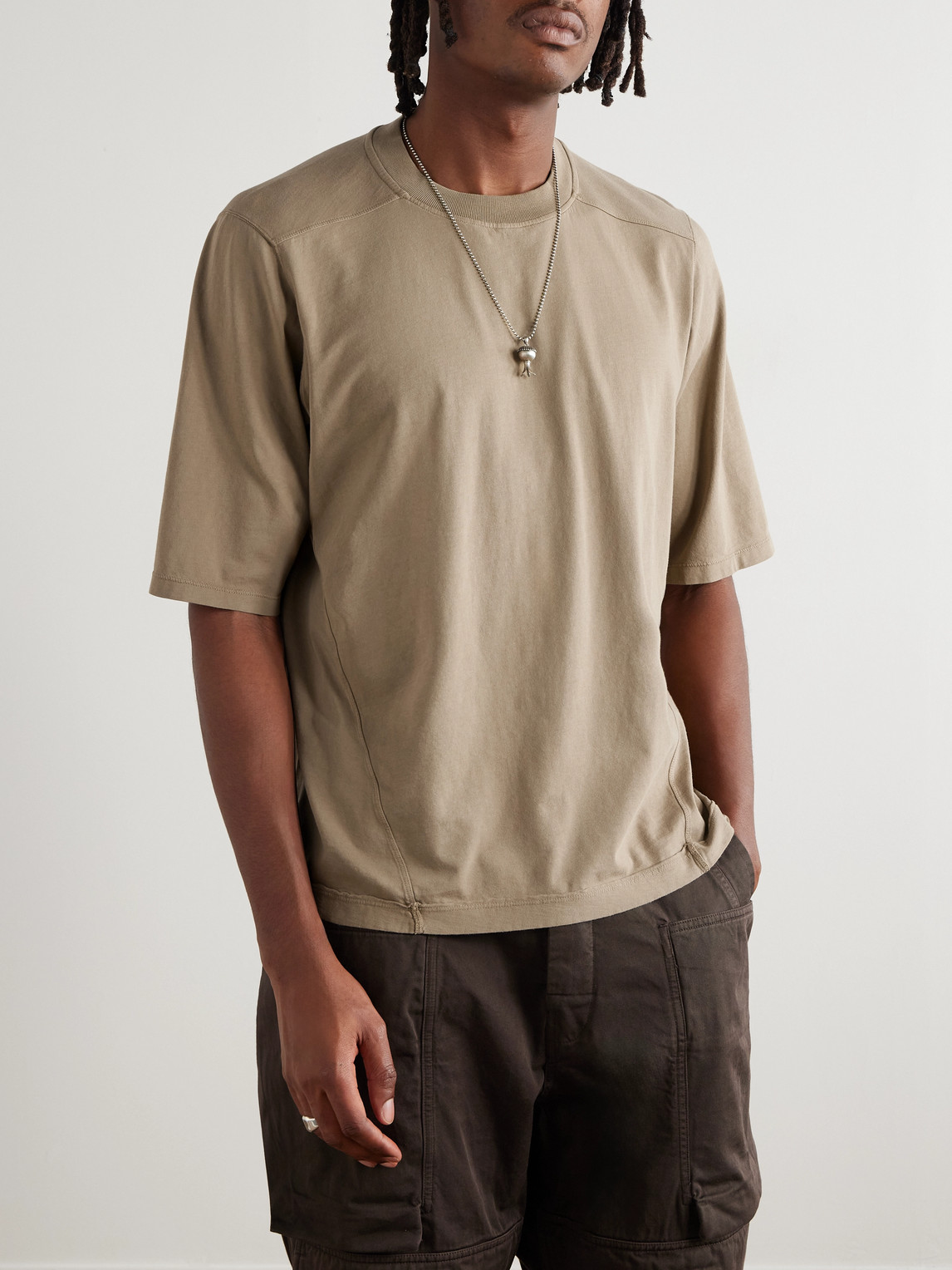 DRKSHDW by Rick Owens | Walrus Garment-Dyed Cotton-Jersey T