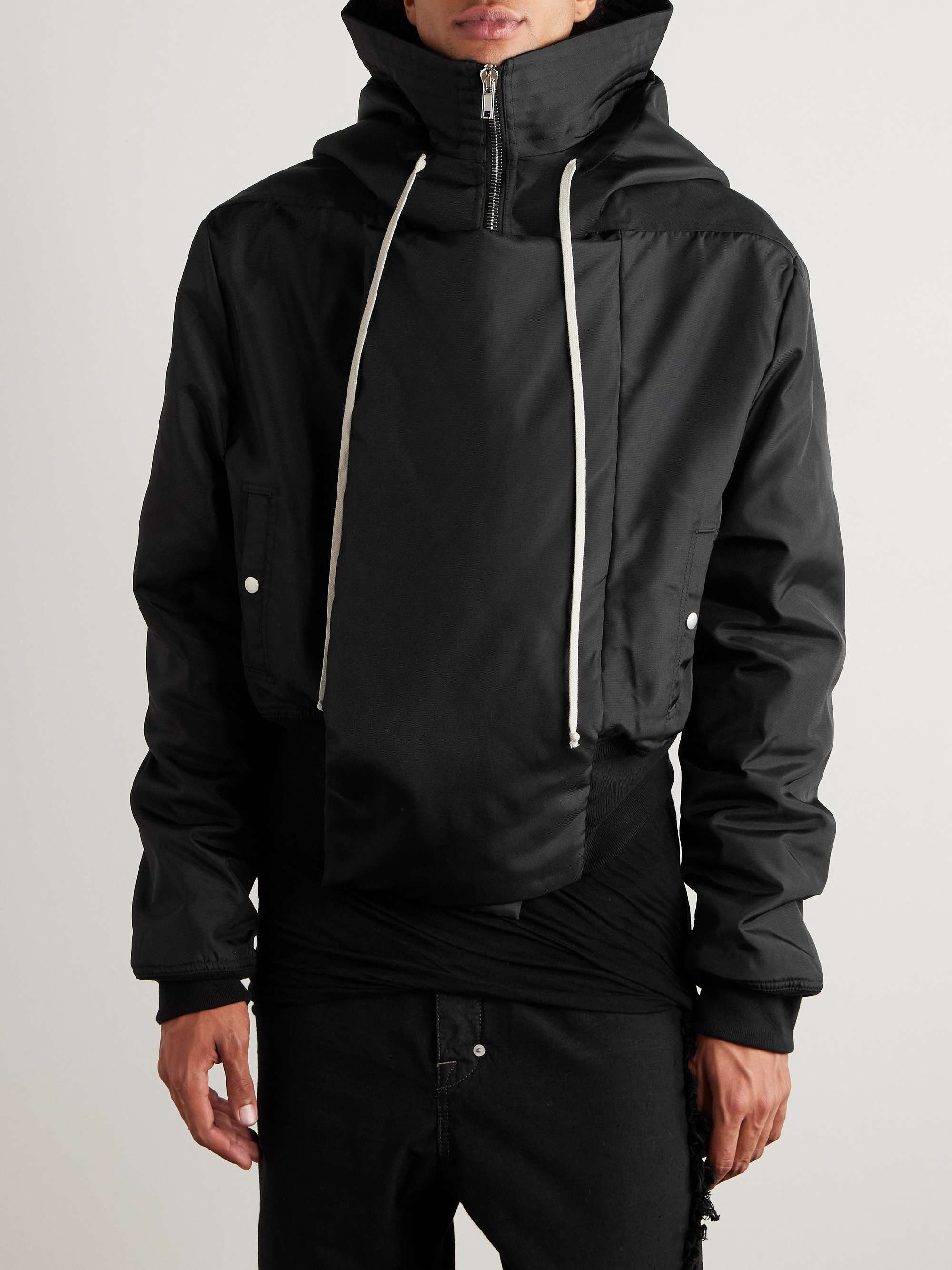 DRKSHDW BY RICK OWENS パデッドナイロンキャンバス クロップド