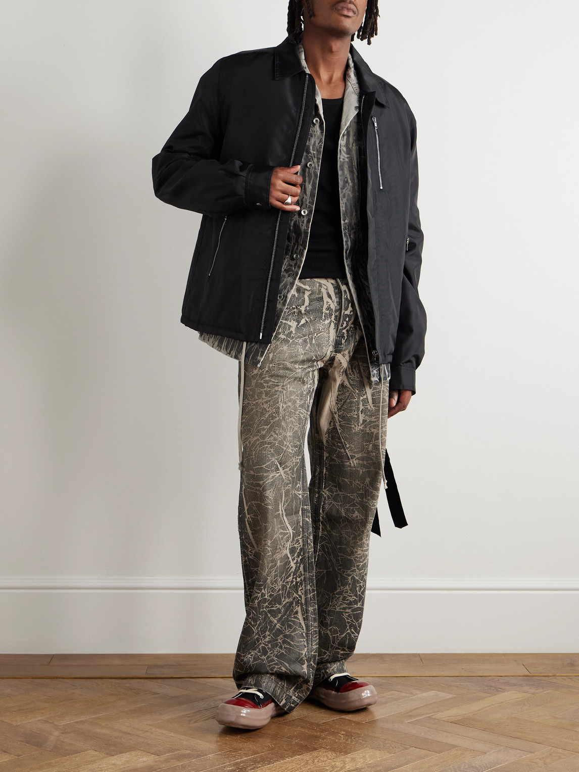 Rick Owens Drkshdw Padded Shell Jacket In Black